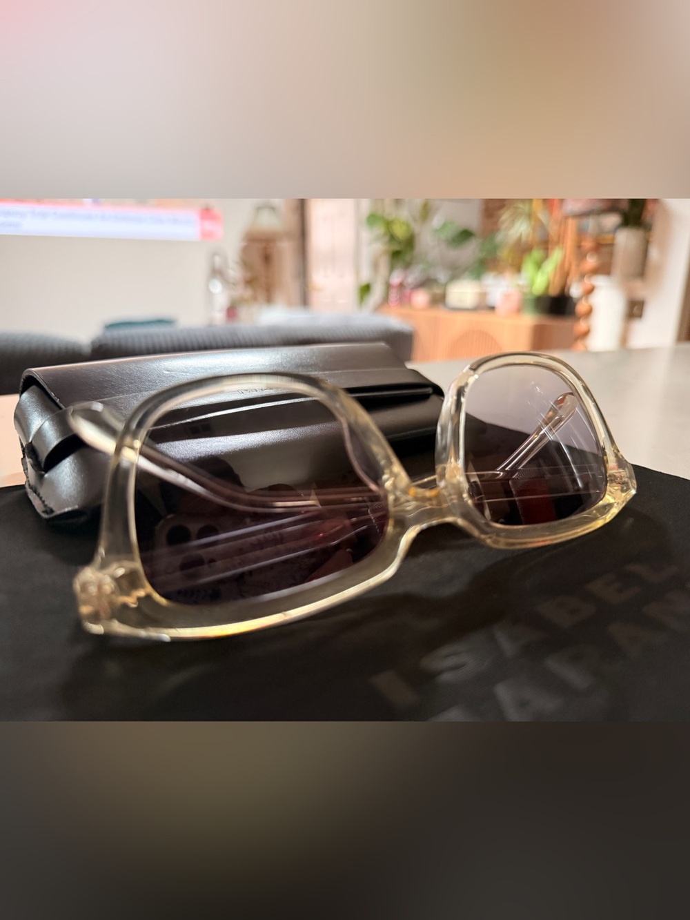 Isabel Marant | Champagne & Gray Smoke Gradient Sunglasses | 56mm | Like New - Picture 6 of 7